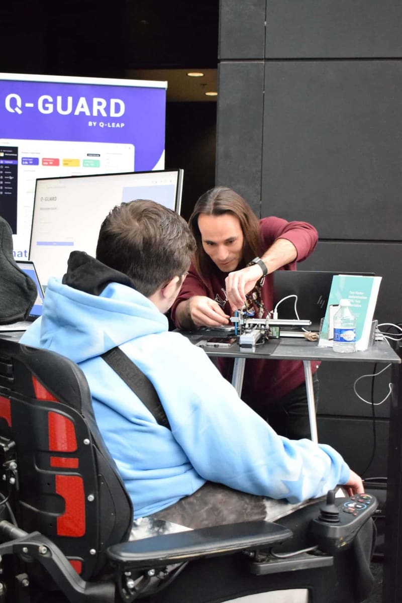Live demo at an LSTE exhibition
