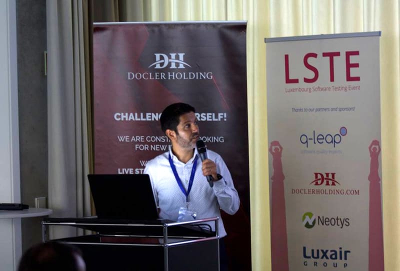 Sponsor banners at LSTE 2018